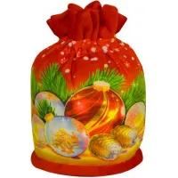 Сладкий новогодний подарок Мешочек оранжевый 800 грамм премиум